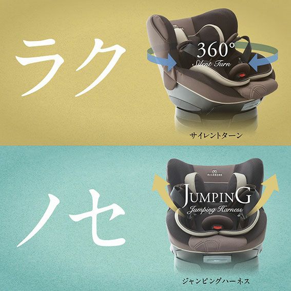 チャイルドシート エールべべ・クルット5i グランス ブルーブラン