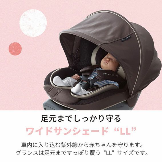 チャイルドシート エールべべ・クルット5i グランス ブルーブラン
