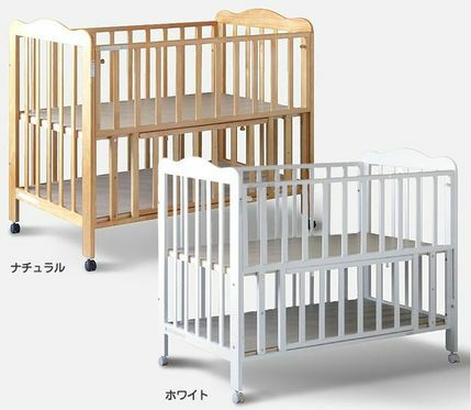 シモオカ ベビーベッド シンプリーハイタイプ 【WF01-0028】☆ | AKACHAN.com