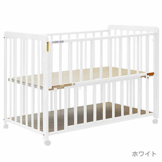 B品】 ヤトミ ベビーベッド ぐっすり 【ホワイト GU401WH】 普通